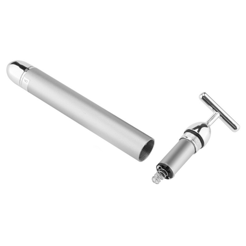 Masajeador Facial eléctrico con forma de T y rodillo 3D, masajeador de brazo, ojo, nariz, cabeza, 24k, Estiramiento Facial instantáneo de pulso dorado