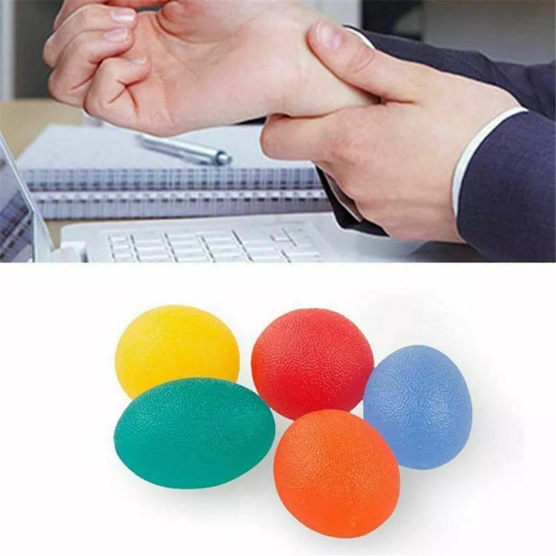 Silicone oeuf Fitness main extenseur poignée renforcement avant-bras poignet doigt exercice formateur soulagement du Stress Power Ball TSLM1
