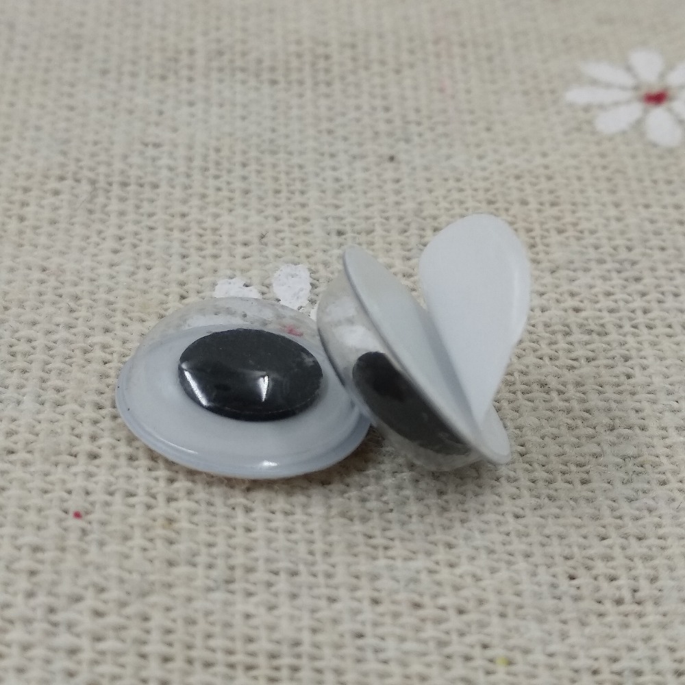 500pcs/lot Googly Eyes Stems Pompom Mixed Self-adhesive Eyes Glue On DIY For Toys Dolls Wiggly Eyeballs Scrapbooking Accessor