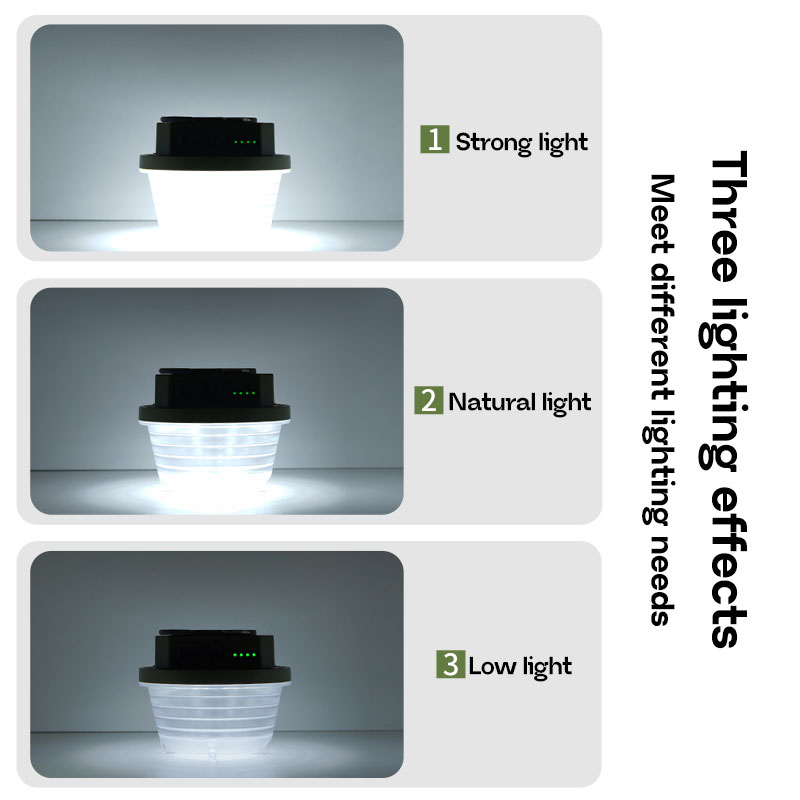 Moslighting 15w power campinglykta tältlampa usb uppladdningsbar bärbar ficklampa campinglampa utomhus vandring nattbelysning