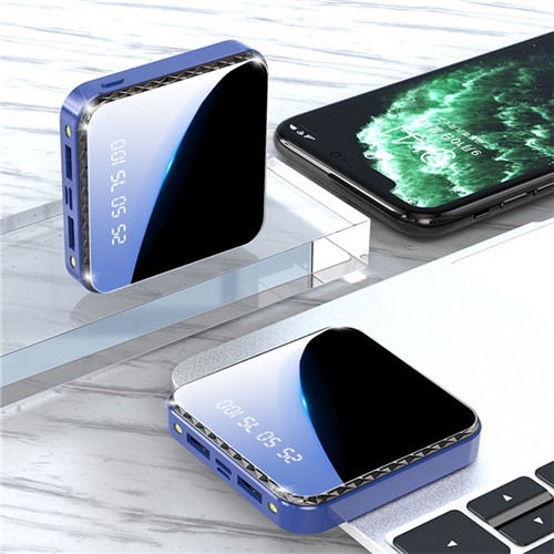 80000mAh Tasche Mini Energie Bank Externe Batterie Geeignet für Samsung Xiaomi Iphone Tragbare Schnelle Ladegerät: Blau