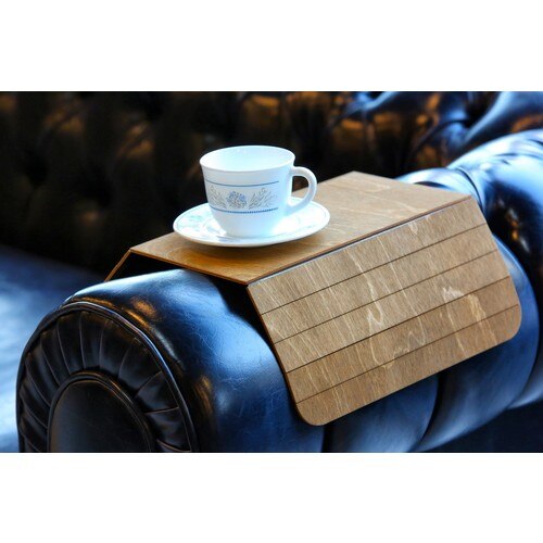 Seat Lade Side Salontafel 1 Pcs Berk Grenen 30X43 Cm Decoratieve Opvouwbare Bank Bijzettafel