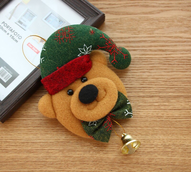 Kerst Festival Levert Snowman Opknoping Pandent Decoratie Kerst Klokken Ornamenten: bear