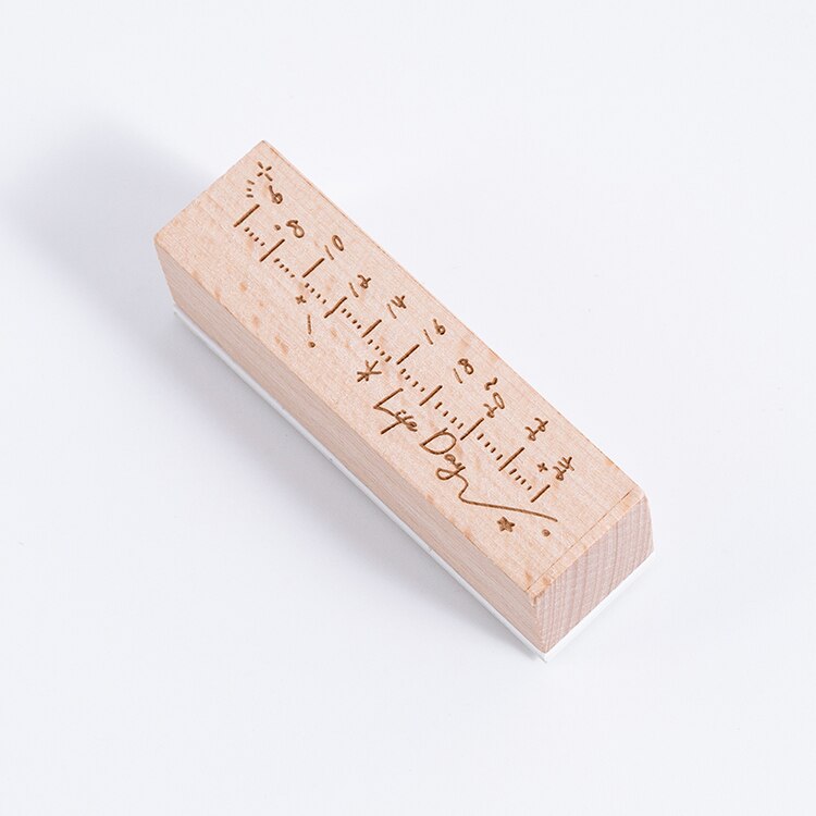 1pc Basis Wooden Stamp Timeline Stationery DIY Scrapbooking Standard Stamp Craft Supplies Calendar Journal Stamps: shishikeke