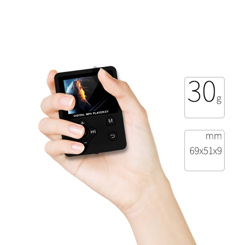 1.8 "écran LCD MP4 lecteur enregistreur vocal prend en charge jusqu'à 32GB TF carte mémoire HIFI MP3 MP4 lecteur de musique Walkman
