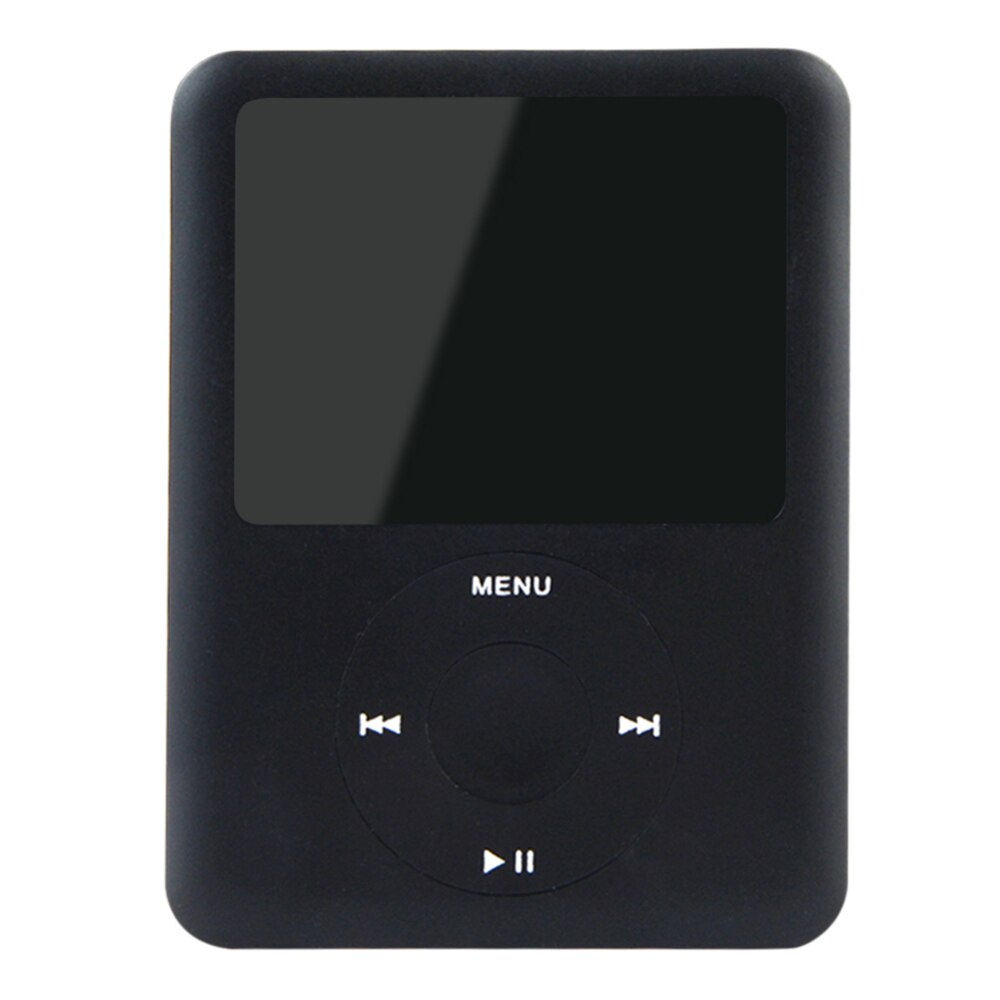 1.8 Inch Lcd-scherm MP3 MP4 Muziekspeler Metalen Behuizing 32Gb MP4 Speler Ondersteuning E-Book Lezen Fm Radio: Black