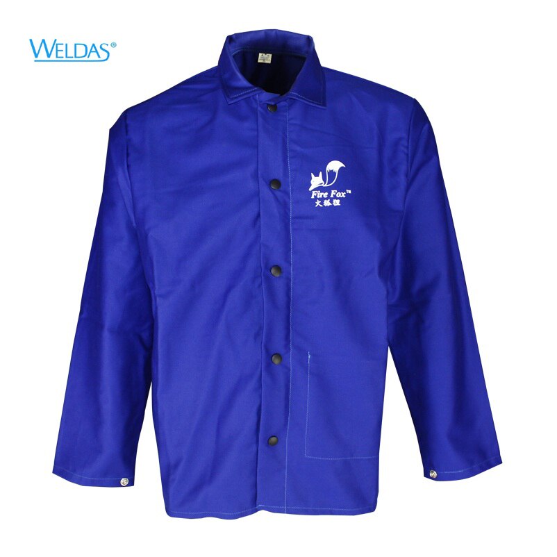 FR Cotton Welding Jackets Fire Resistant Cotton Coverall Sweat Absorbing Breathable Flame Resistant Work Clothing