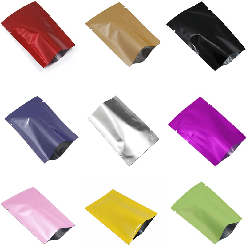 300Pcs 6x9cm Bunte Aluminium Folie Verpackung Tasche Snack Kaffee Lagerung tasche Lebensmittel Grade Mylar Pouch Open top Wärme Dichtung Vakuum Tasche