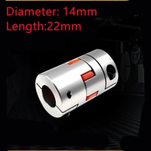 Three Jaws D14 L22 Coupler Aluminium Plum Flexible Shaft Coupling Motor Connector CNC Flexible Couplings 3/4/5/6mm
