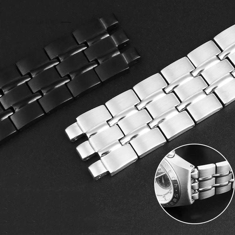 19mm 21mm neue stil Für Swatch männer schwarz stahl uhr Metall Gurt YVS451 YVS435 YCS443G Armbinde zubehör