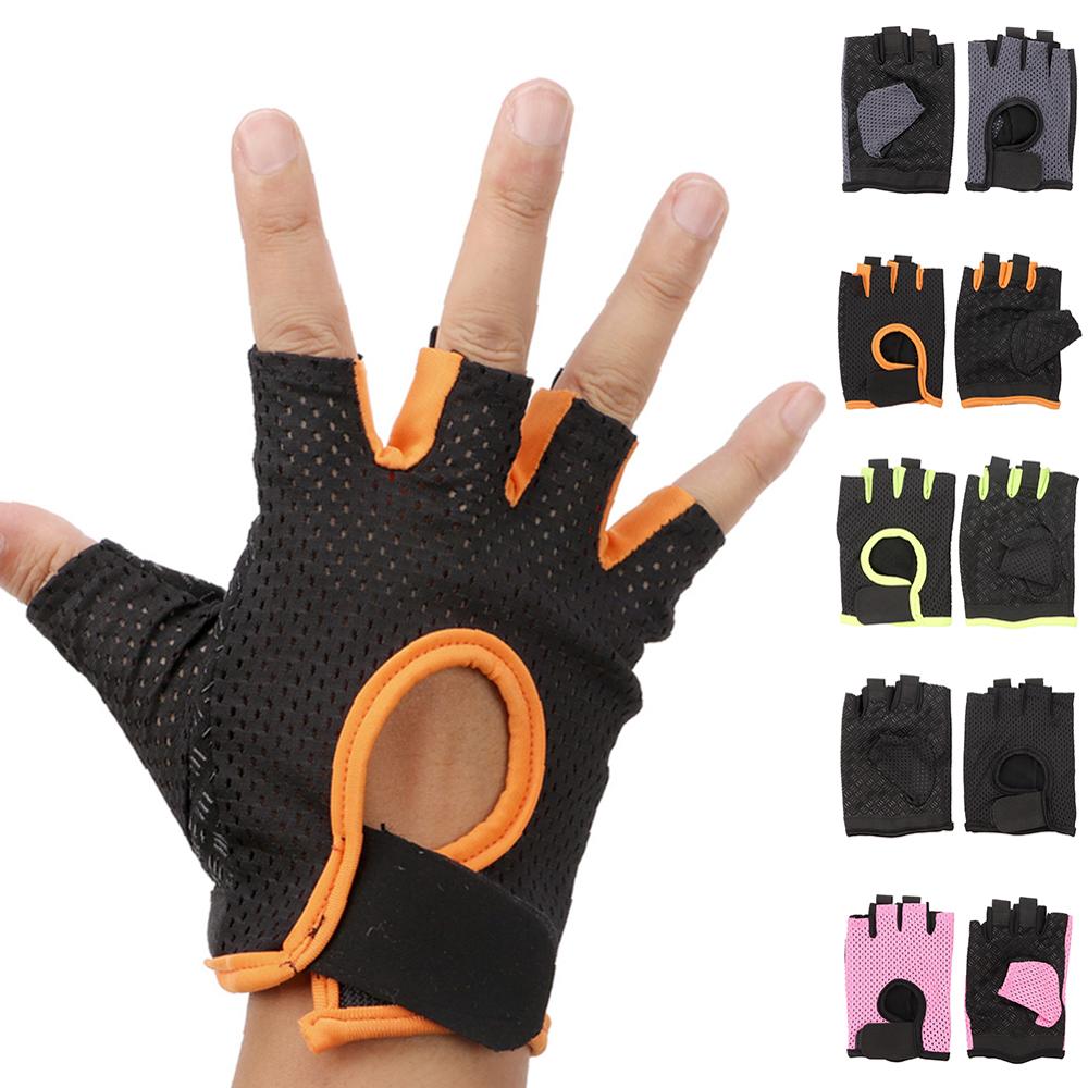 Half Finger Hand Gym Fitness Gloves Power Weight Lifting Women Men Crossfit Workout Bodybuilding Protective Gloves