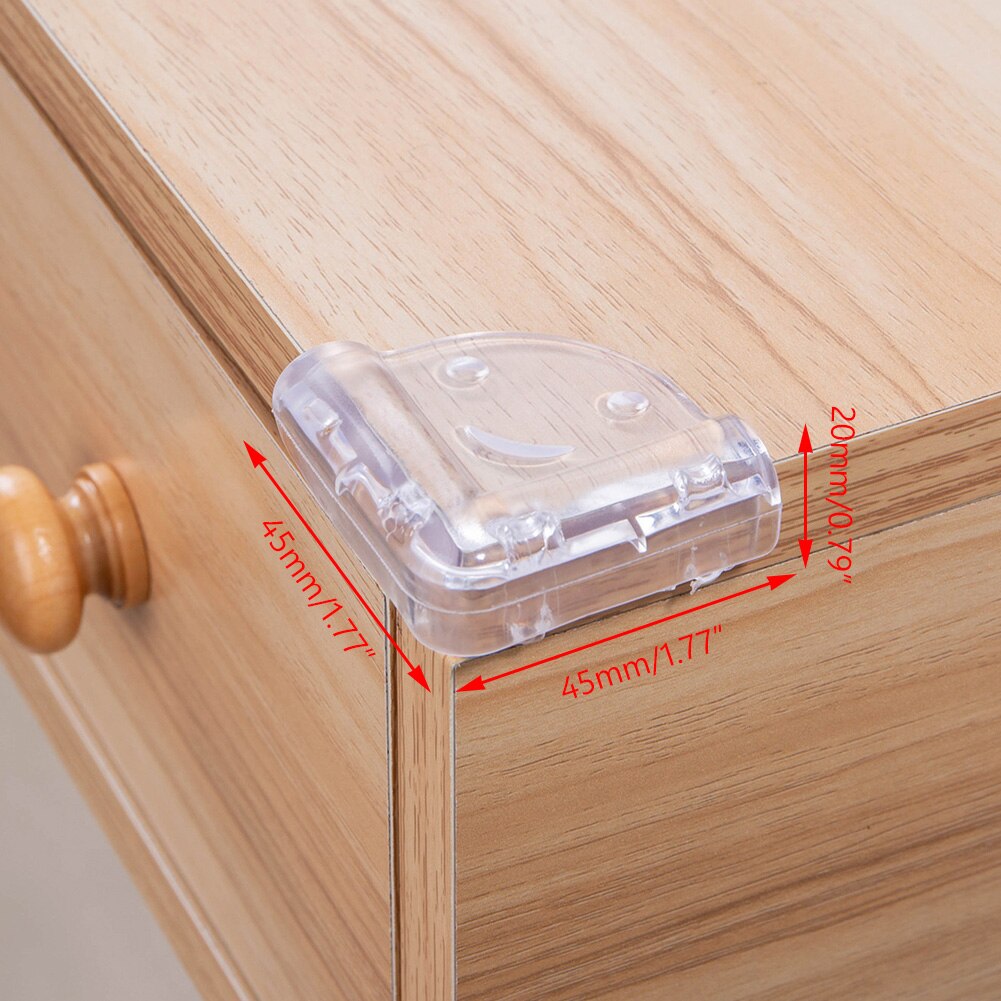 ETUUD 10Pcs Child Baby Safety Silicone Protector Table Corner Edge Protection Cover Children Anticollision Guards For Kid: L shape