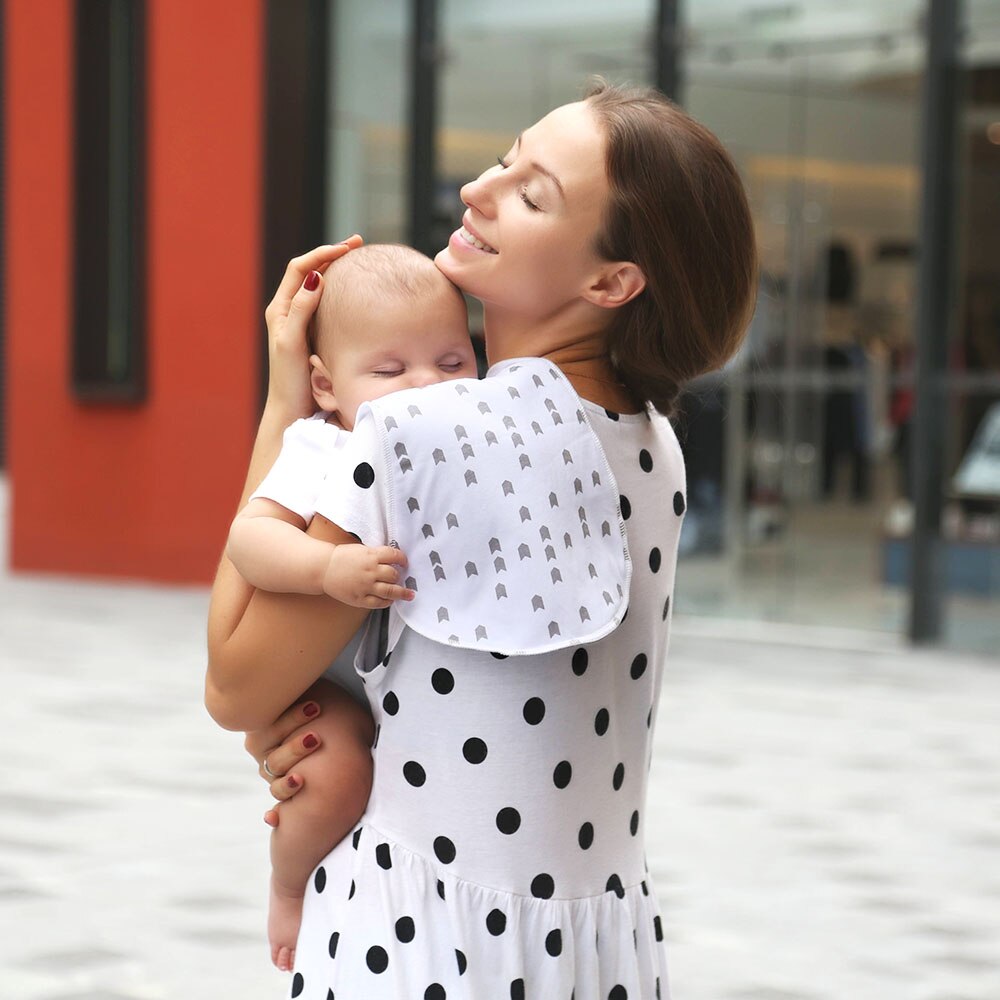 Bøvseklude til baby 100%  bøvse tøj i økologisk bomuld med fleece blødt og absorberende baby hagesmække sæt unisex hagesmække til piger og drenge