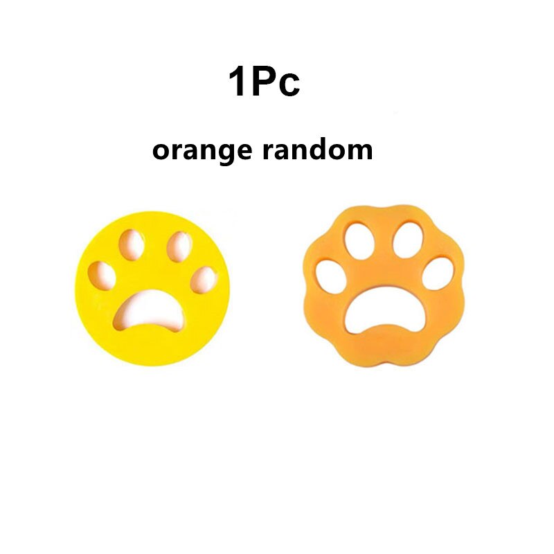 2-Pack Pet Epilator Wash Clean Sticker Clothes Duster Wash Clean Mud Reusable Washing Machine Hair Catcher Hair Removal Artifact: 1Pc-Orange-random