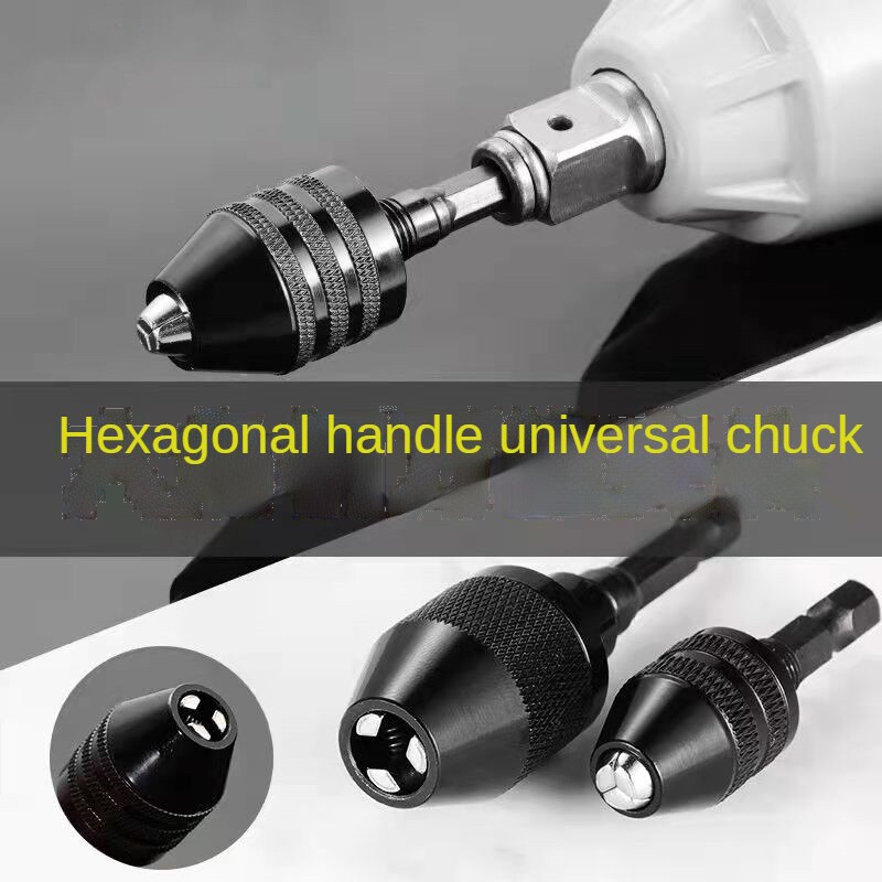 -Selling Fast Three-Claw Chuck Hexagonal Handle Electric Drill Conversion Joint Twist Drill Chuck Electric Grinder Drill Chuc