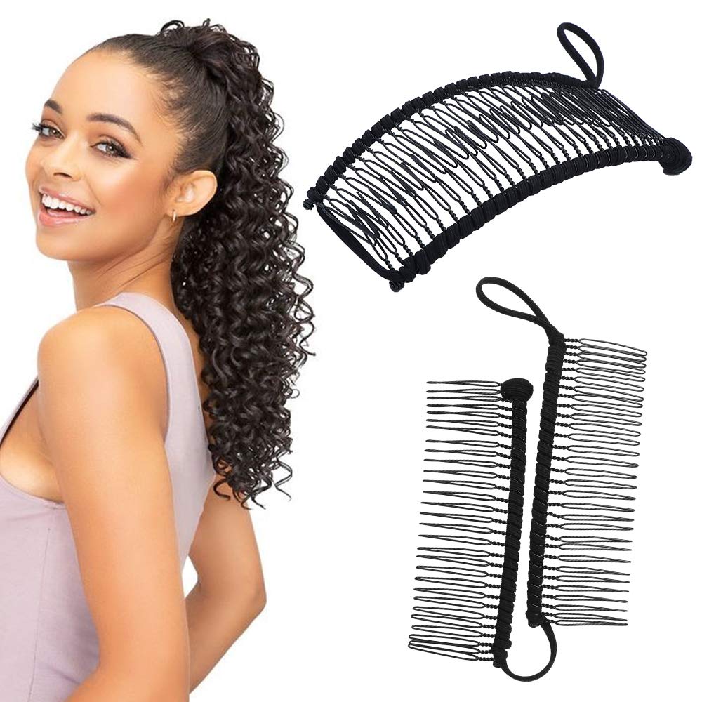 Pince banane pour cheveux épais, naturels, bouclés, Vintage, extensible, multi-styles, peigne, accessoires pour cheveux