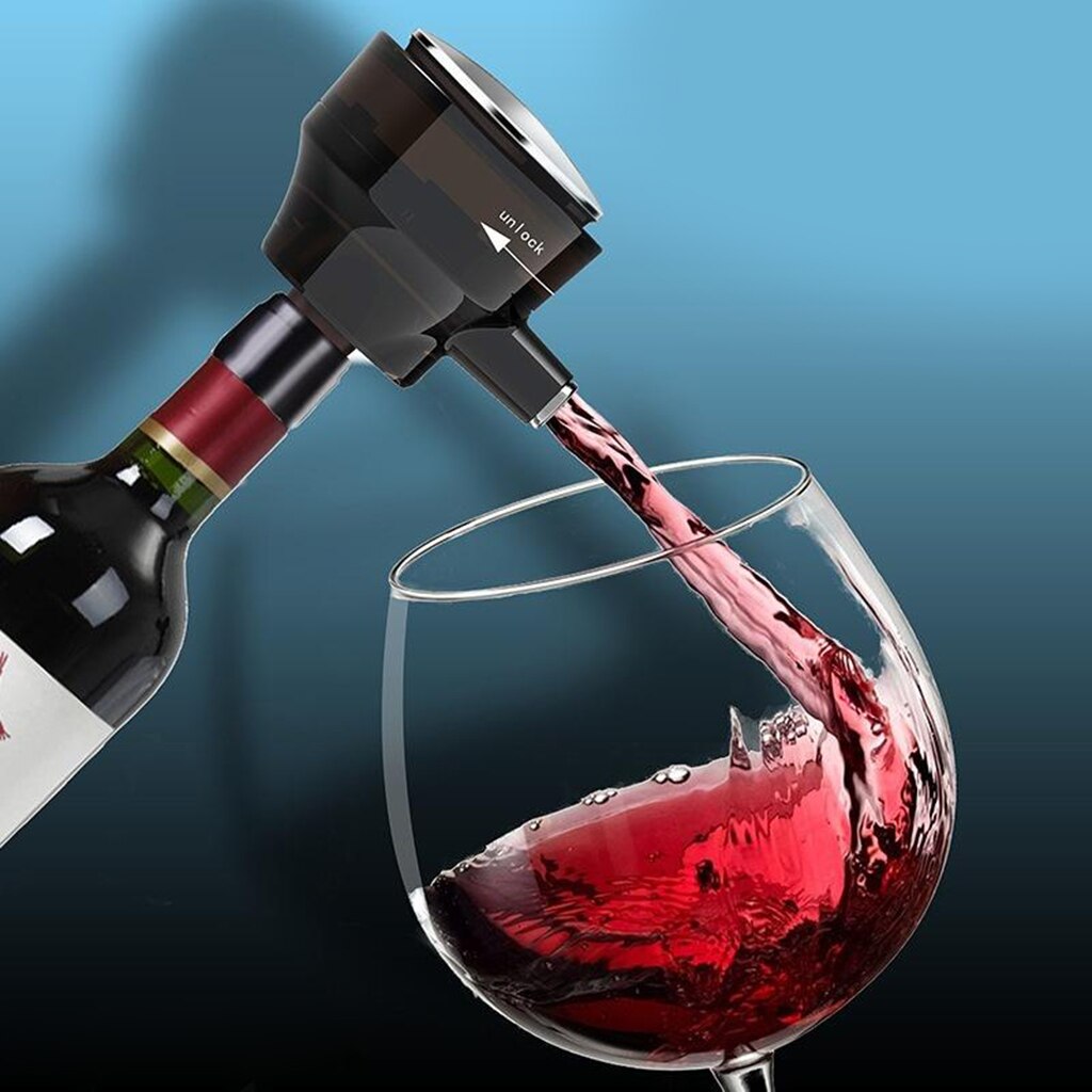 Electric Automatic Wine Decanter Canned Beer Foam Maker Machine Battery Powered