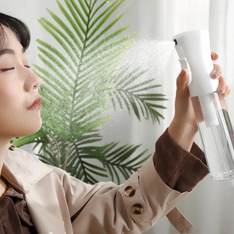 Continuous Spray Bottle with Ultra Fine Mist Refillable Versatile Water Sprayer for Hair, Home Cleaning, Salons, Plants and More