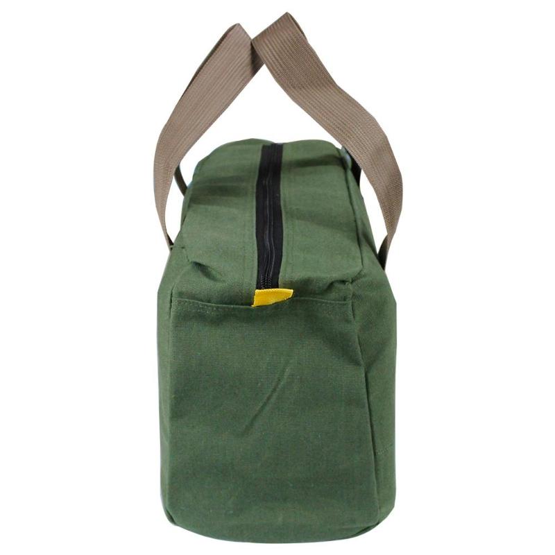 Canvas Waterproof Storage Hand Tool Bag Screws Nails Drill Bit Metal PartsTravel Makeup Organizer Pouch Bag Case Tool Bag