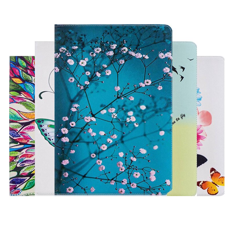 Funda de cuero PU con estampado para tableta Samsung Galaxy Tab A, 9,7, SM-T550, SM-T551, T555, T550