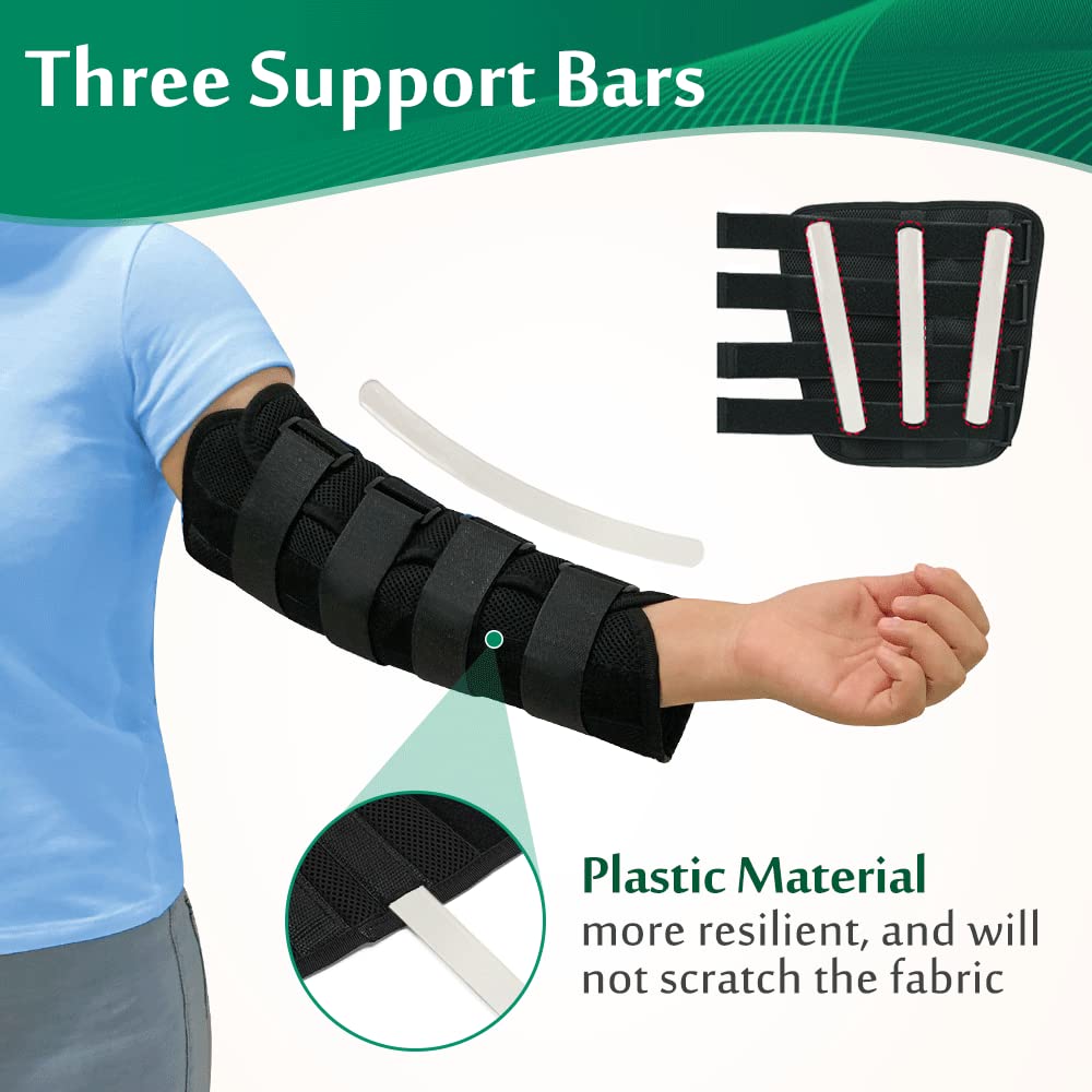 Elbow Splint Tendonitis Elbow Brace Ulnar Nerve Cubital Tunnel Brace for Sleeping Elbow Immobilizer Arm Splint Support