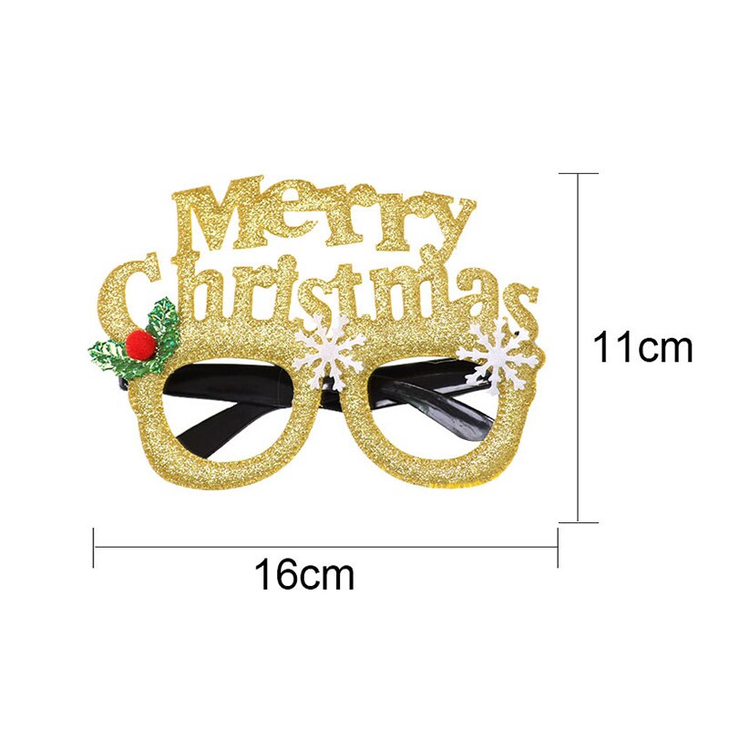 joyeux noël lunettes père noël bonhomme de neige lunettes mignon dessin animé cadre décorations pour la maison pour le nouvel an noël enfants