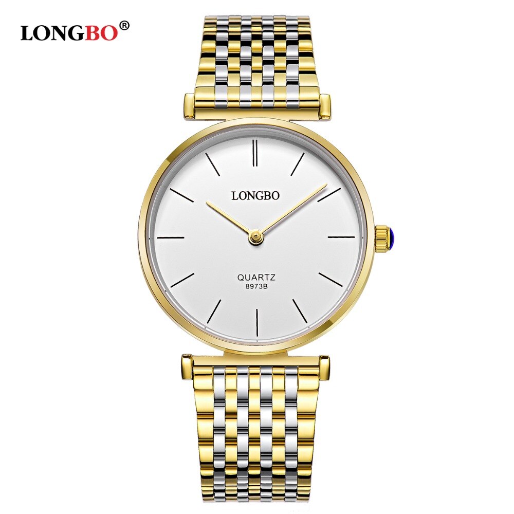 LONGBO Luxe Koppels Horloges Zakelijke Stijl Liefhebbers Mannen Vrouwen Waterdicht Quartz Charms Analoge Horloges 8973