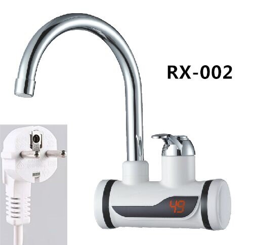 RX-002L,Electric Kitchen Water Heater Tap Instant Water Faucet Heater Cold Heating Faucet Tankless Instantaneous Water Heate: Laterial