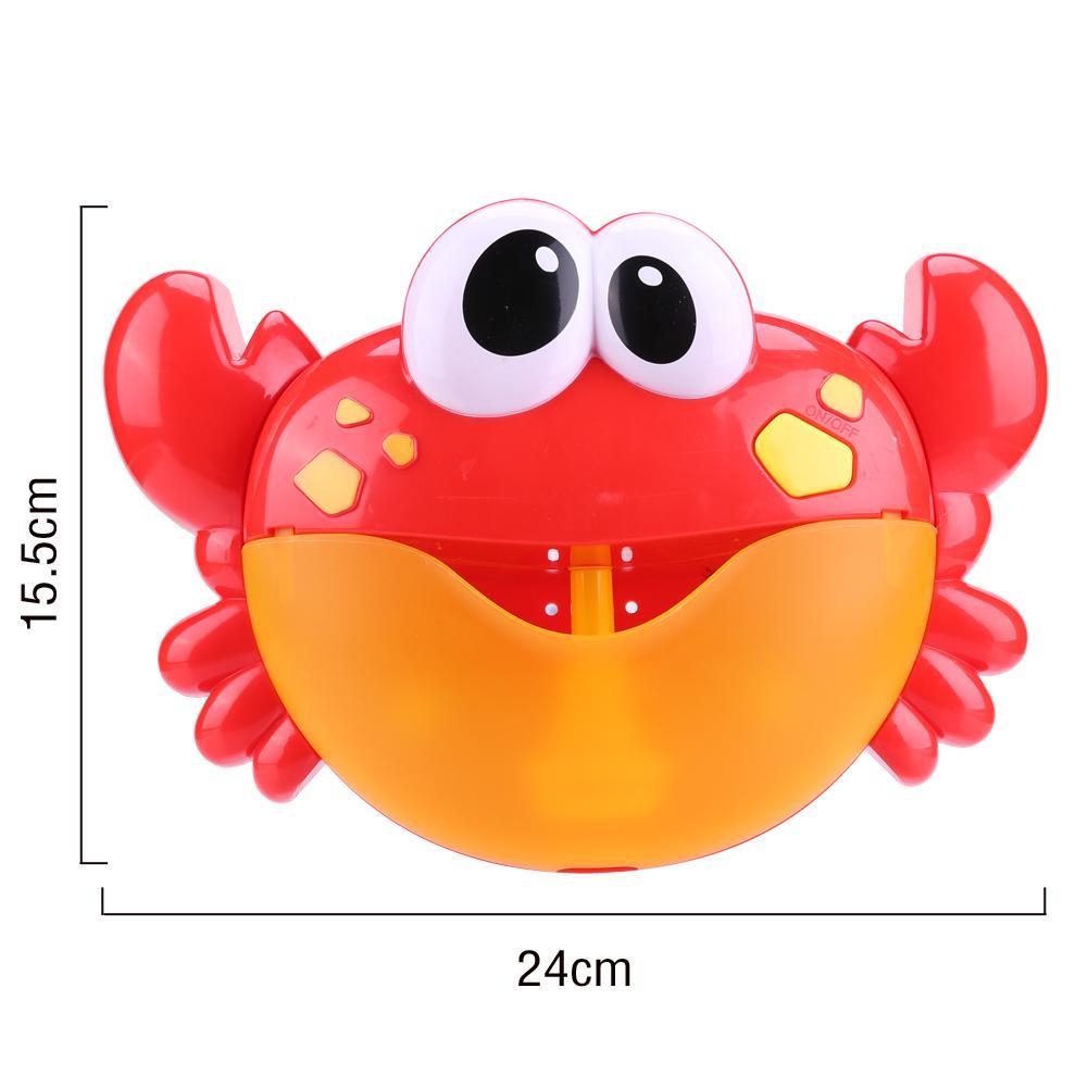 Cartoon Crab Bubble Machine Music Bubble Maker Blower Automatic Baby Bath Shower Toy Bathtub Soap Machine for Children: 4