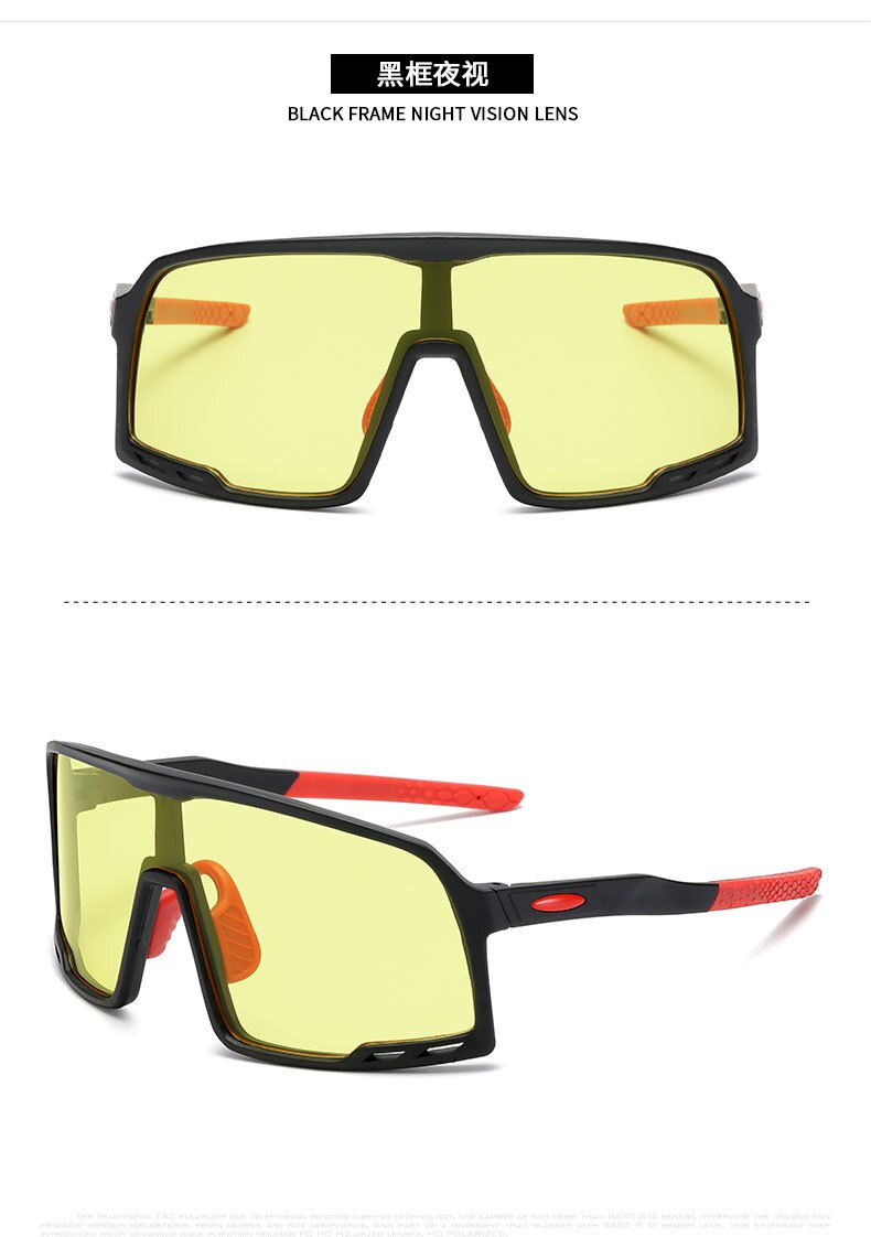 Cykling Solglasögon UV400 Polykarbonat Lins Unisex - Brand Outdoors: Stil 2