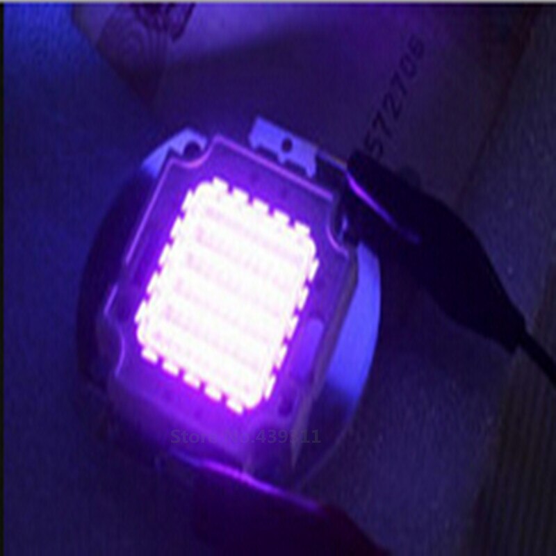 10W UV LED CHIP lamp vissen LED COB manicuring paars Bead 395-400nm 900mA 9.0-11.0V 30-60LM 45mil taiwang 10PCS