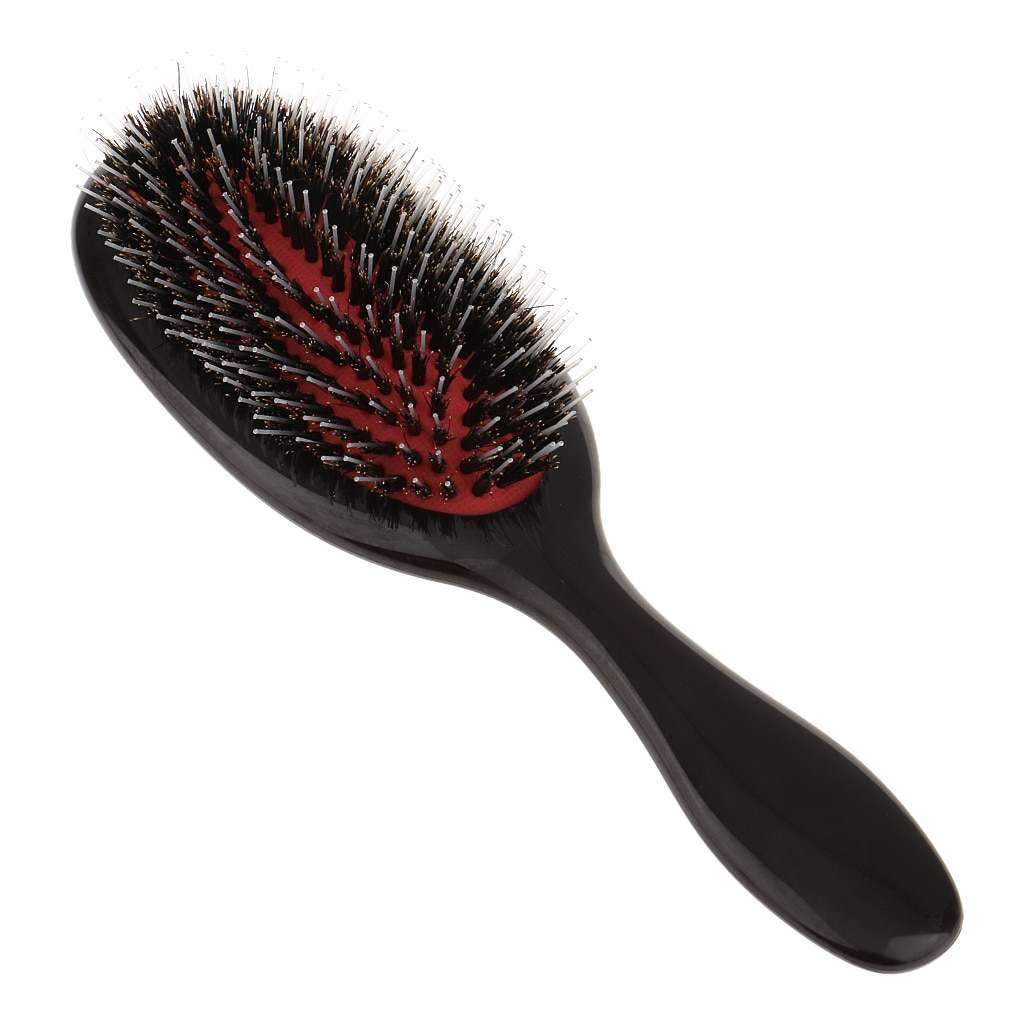 Extensión de pelo para el hogar, cepillo de peluca, cojín de peinado, herramienta de peinado, peine de espalda negro, desenredante y antiestático