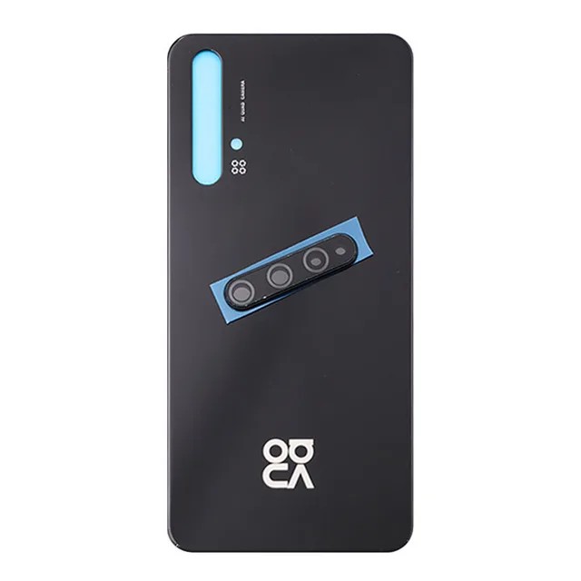 Gloednieuw Voor Huawei Nova 5T Batterij Back Cover 3D Glazen Paneel Achterdeur Nova 5T Glazen Behuizing Case met Lens Lijm Vervangen: Golden