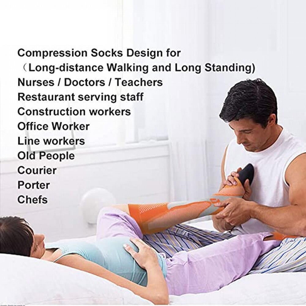 4 Pairs Compression Socks for Women Men 20-30 mmhg Circulation Compression Socks for Varicose Veins Athletic Fit