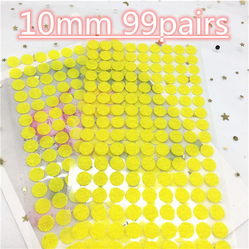 40pair 25mm Colorful Velcros Adhesive Self Adhesive Fastener Tape Hooks And Loops Strong Glue Magic Tape Dot Sticker Nylon Disc: 10mm pink 99pairs