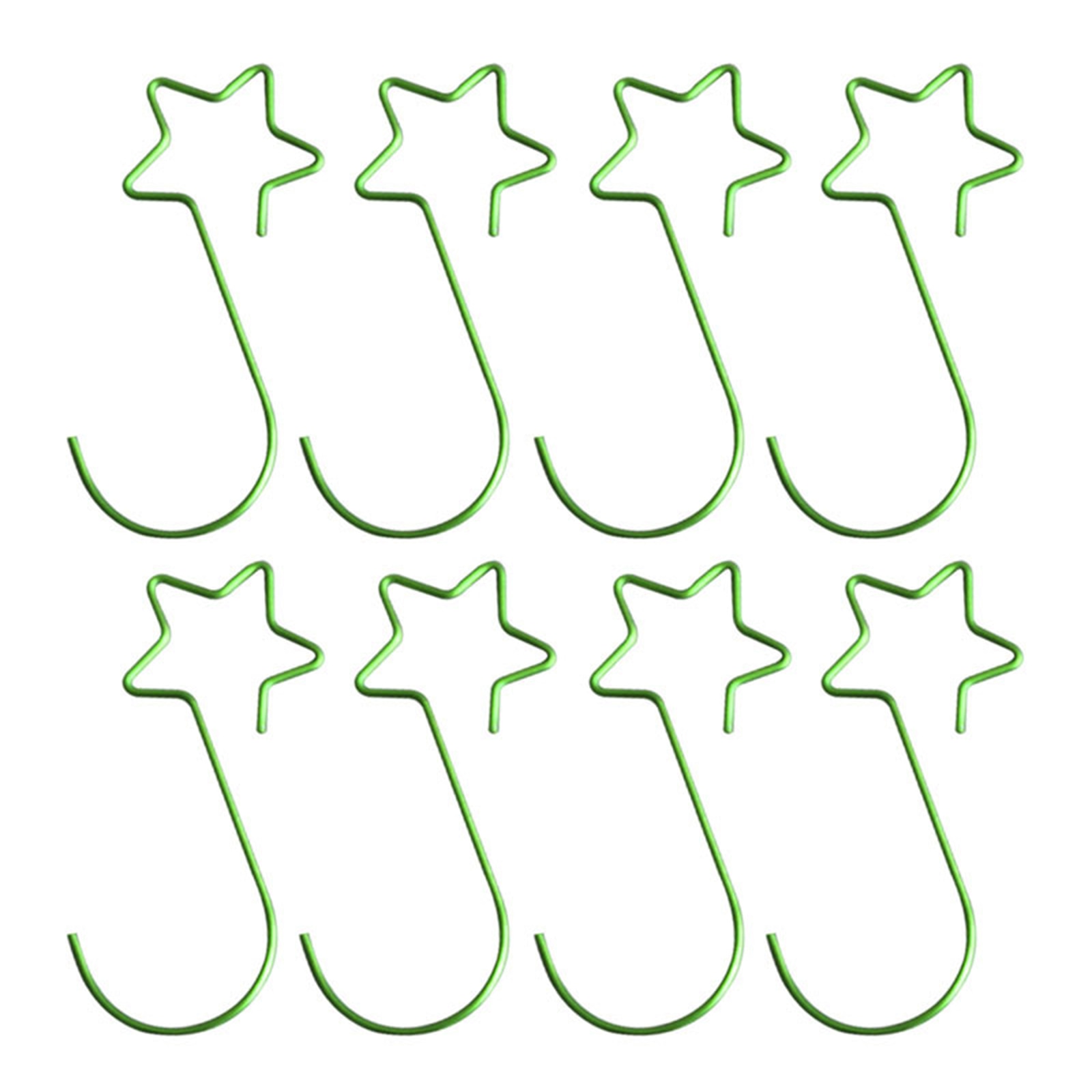 20pcs Christmas Star Hook Hanging Ornament Xmas Tree Garland Socks Holder Reusable Party Decoration Years Mall JA55
