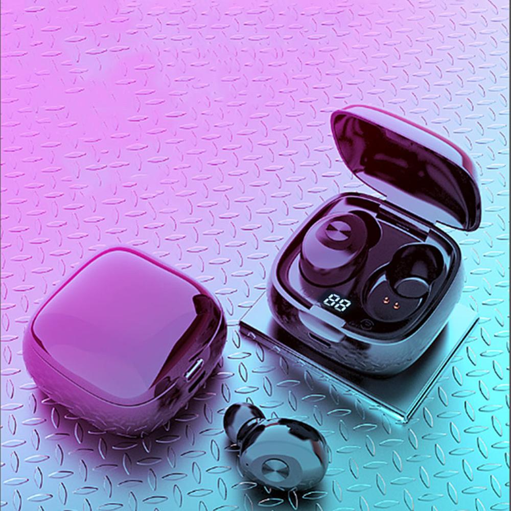 Langattomat bluetooth nappikuulokkeet in-ear kuulokkeet digitaalisella näytöllä latausrasia ipx 5 vedenpitävä urheilukuuloke