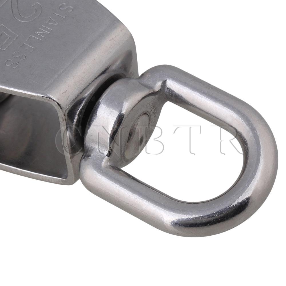 CNBTR Tainless Steel Wire Rope Crane Pulley Block Single Pulley Rigging