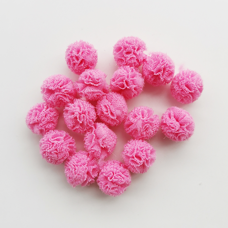 100 Stks/partij 15Mm 10 Kleuren Mesh Bloem Bal Voor Naaien Op Sjaal Schoenen Hoeden Bont Diy Ambachten Haar Clip accessoires: 8