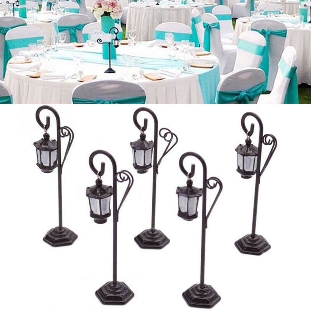 1pc streetlight form bryllup favoriserer festartikler dekoration reception klip nummer bordkort navneholder sæde kort