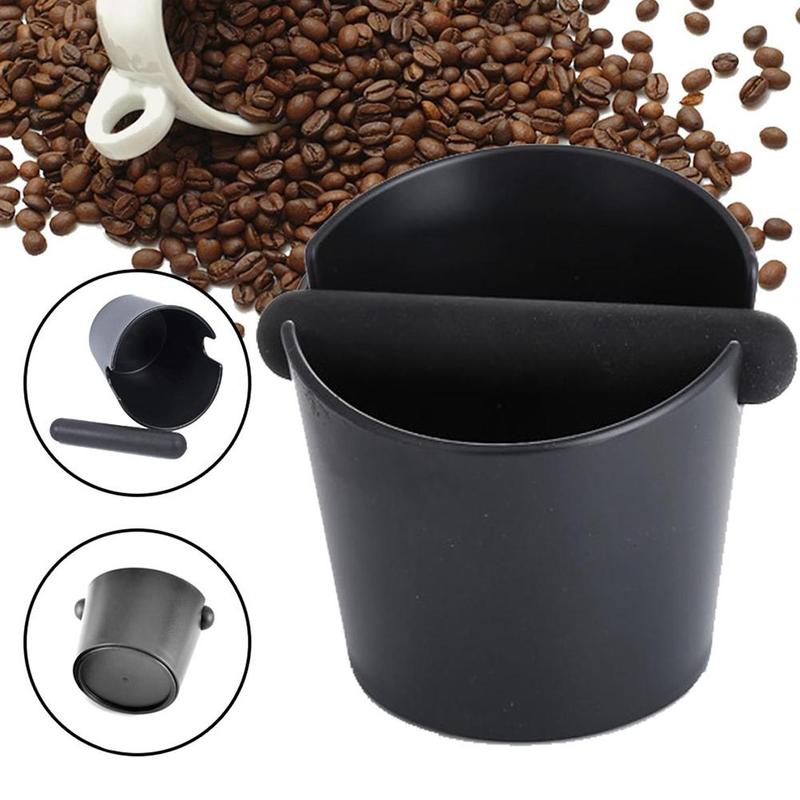 Household Powder Residue Box Coffee Grounds Tank Coffee Knockin Ground Residue Barrel, Barrel Coffee Non-slip Waste Residue G8K9