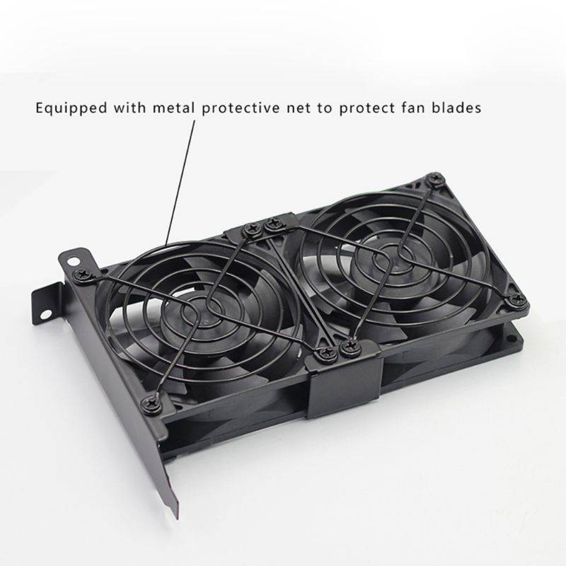 Universal Silent VGA Cooler - Desktop Computer Chassis PCI Fan - Ultra Quiet