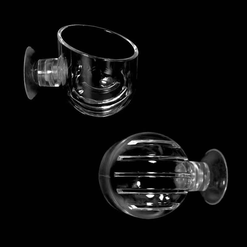 Alimentador automático de plástico con ventosa para acuario, alimentación de gusano rojo, cono de tanque de peces, comida viva, cesta de tolva cónica, 1 ud.