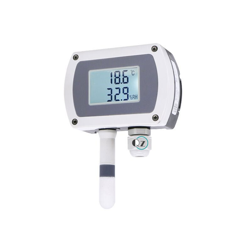 Wall-mounted temperature and humidity transmitter RS485 4-20mA 0-10V temperature and humidity sensor track with display: RS485 With display