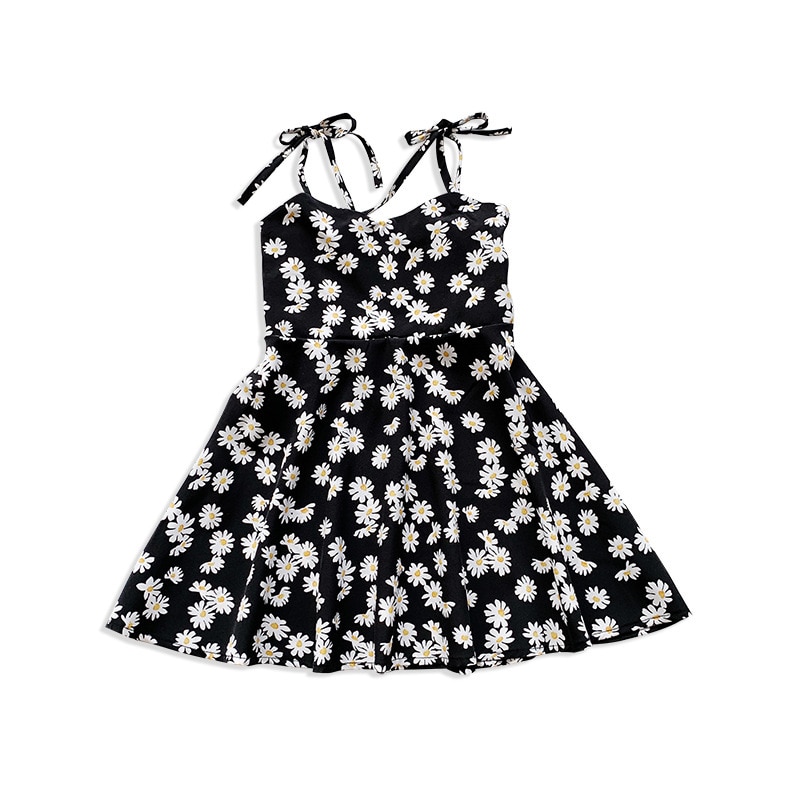Summer Girls Daisy Dress Kids Backless Dresses Girls Dresses