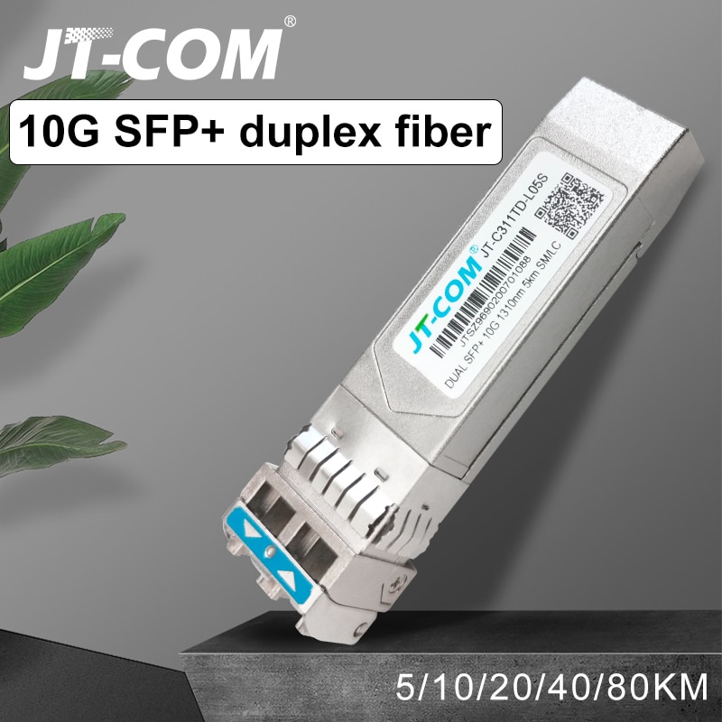 10G Sfp + Duplex Lc Sfp-module Single Mode 2 ~ 80Km Glasvezel Module 1310nm Met Cisco/Mikrotik/Huawei Schakelaar Volledige Compatibel