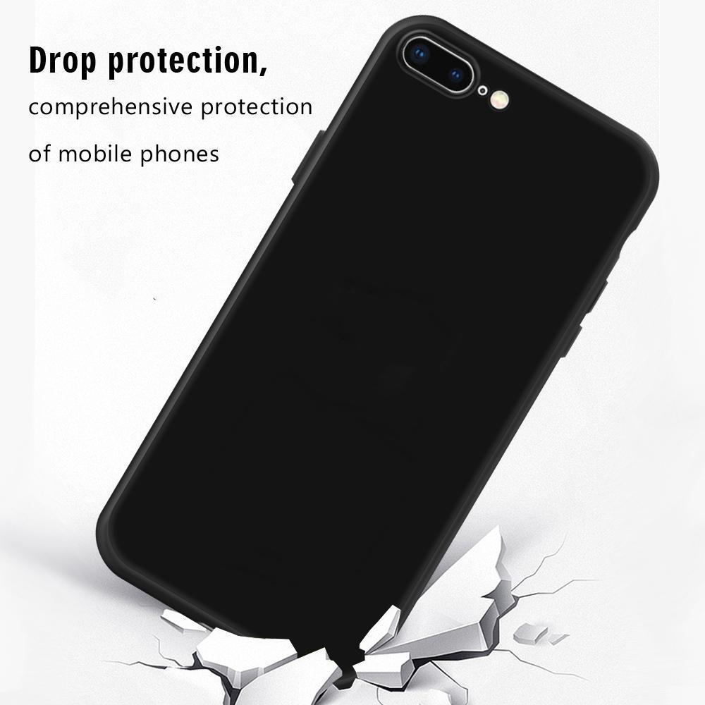 Per iPhone 12 Pro Max custodia protettiva in Silicone morbido TPU nero opaco per iPhone 12 mini 8 7 6 S Plus X XS MAX XR 11 pro Max custodia