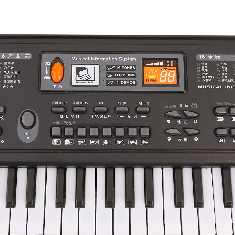 ¡Novedad! ! teclado electrónico con música Digital de 61 teclas, Piano eléctrico