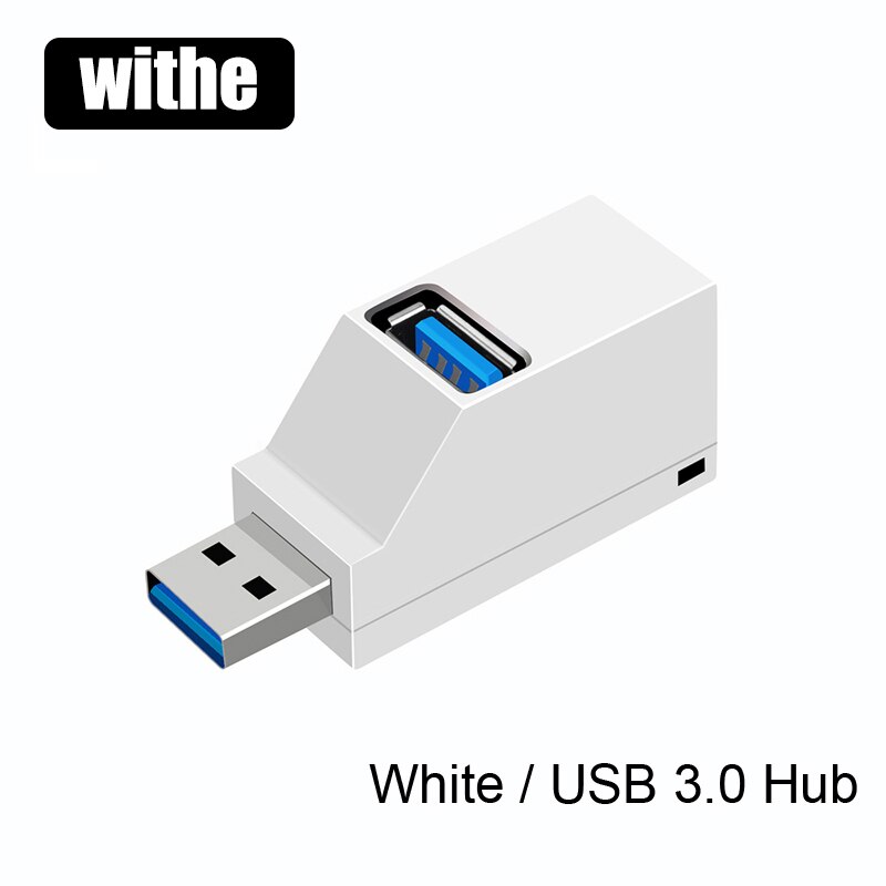 3 in 1 USB 3.0 Hub For Laptop PC Computer USB 3.0/2.0 Splitter Adapter For Notebook Dell Lenovo Computer Accessories: White USB 3.0 HUB