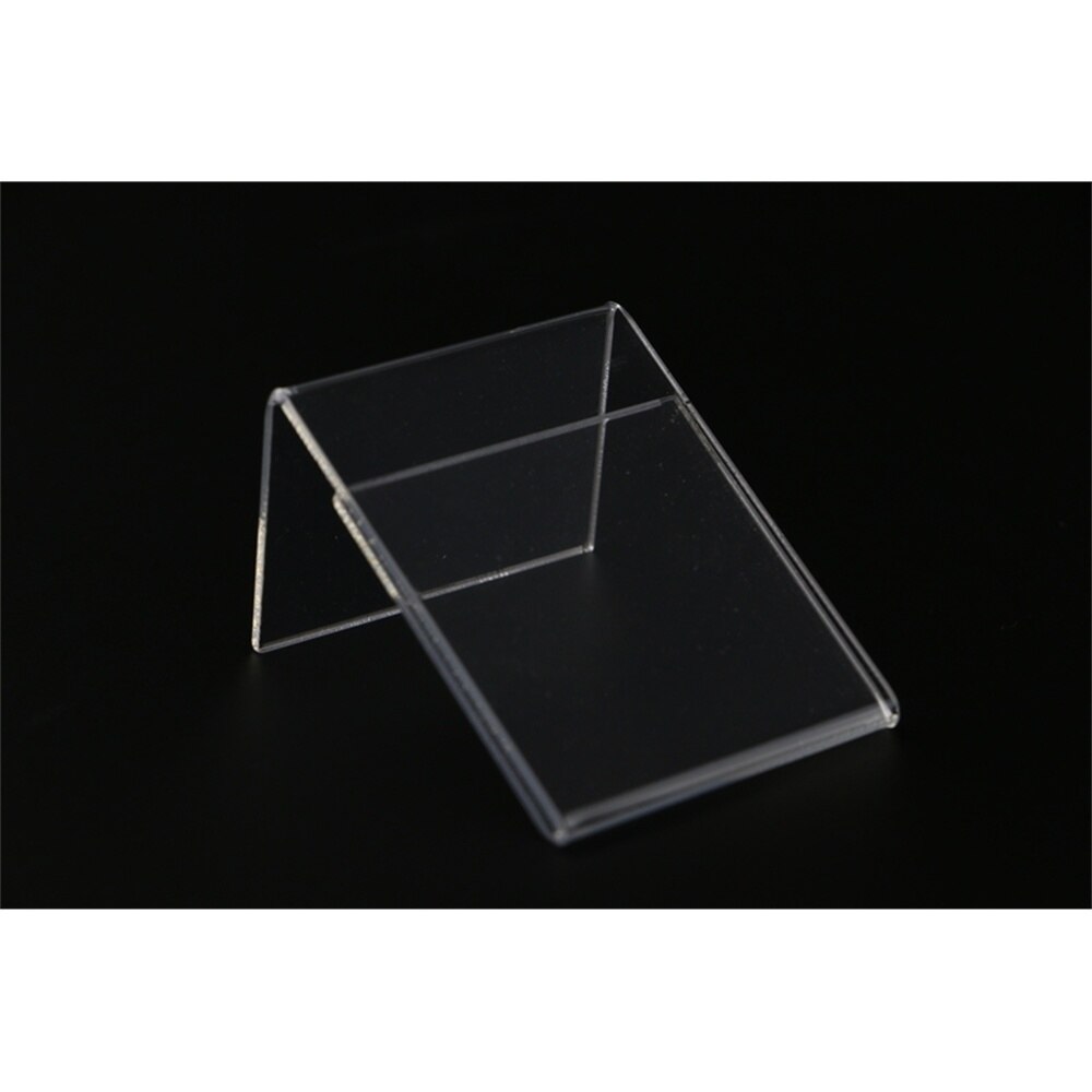 10 stücke 5x7cm Klar l Acryl Name Karte Rahmen Schmuck Preis Schild Anzeige Werbung Schreibtisch Zeichen Clip Etikett Halfter Pop Regal Sprecher
